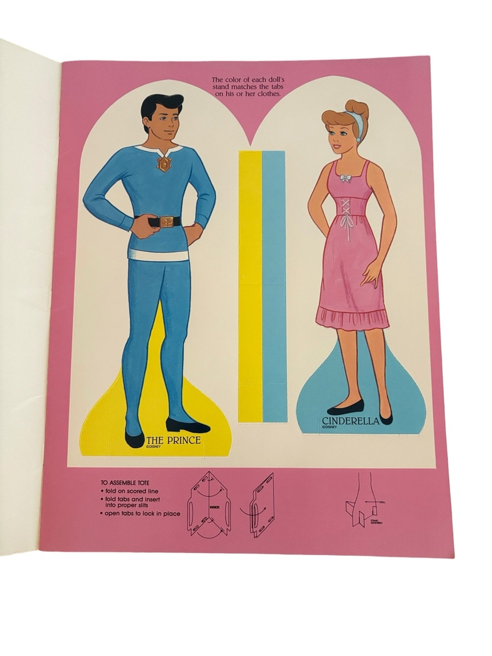 Vintage Walt Disney Classic Cinderella Paper Doll Book Vintage 1989 Uncut - Picture 2 of 9